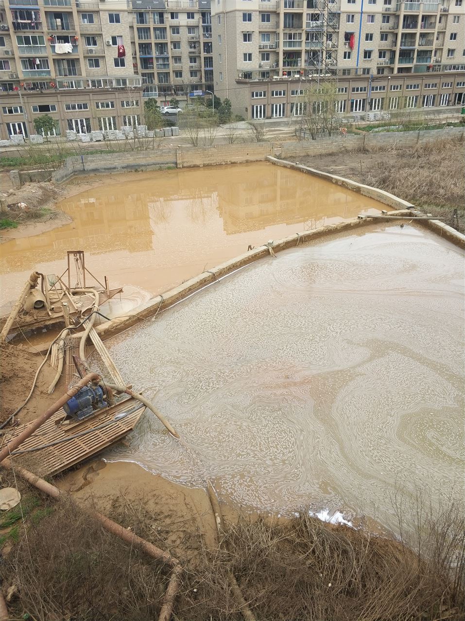 下花园沉淀池淤泥清理-厂区废水池淤泥清淤