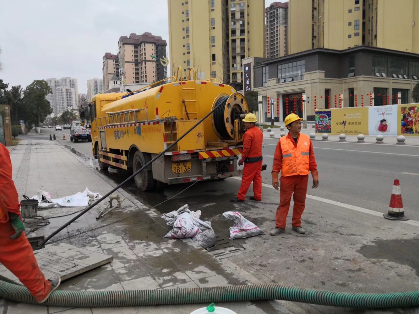 下花园排污管道清淤-管道清洗